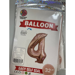 Número 32” Rose Gold Globo