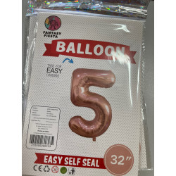 Número 32” Rose Gold Globo