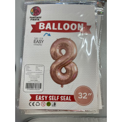 Número 32” Rose Gold Globo